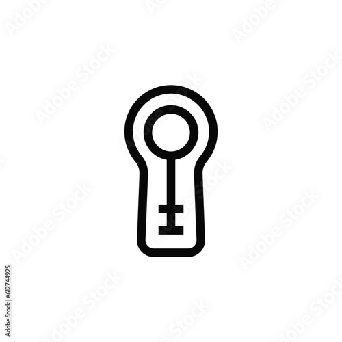 Key hole icon vector design trendy