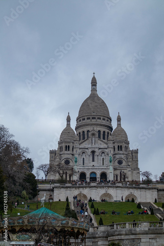 La basilica del Sacro Cuore di Montmartre, città di Parigi, Francia