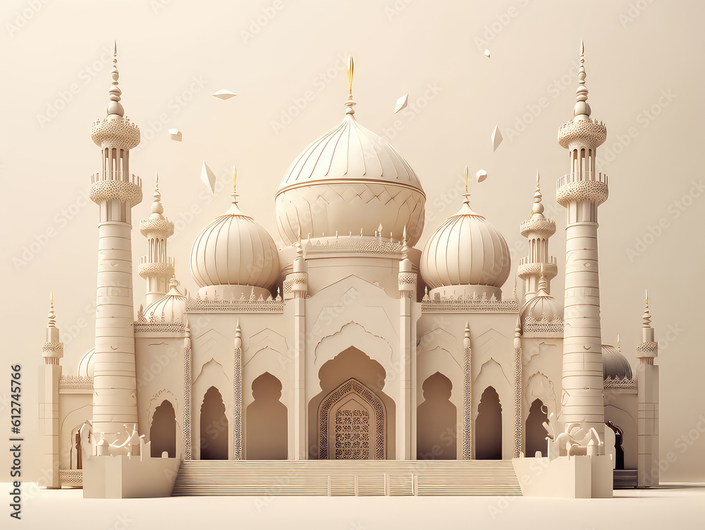 Eid Ul Adha Card of a mosque design