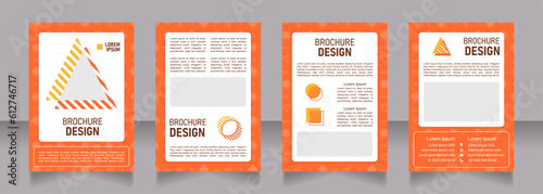Cafe blank brochure design. Template set with copy space for text. Premade corporate reports collection. Editable 4 paper pages. Bahnschrift SemiLight, Bold SemiCondensed, Arial Regular fonts used