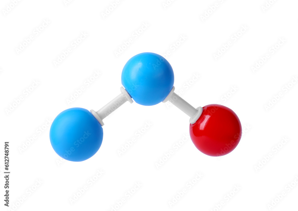 Molecular atom model on white background. Chemical structure Molecular atom model on white background. Chemical structure