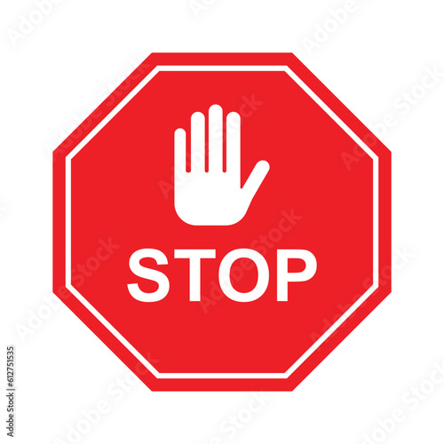 stop do not enter sign icon vector