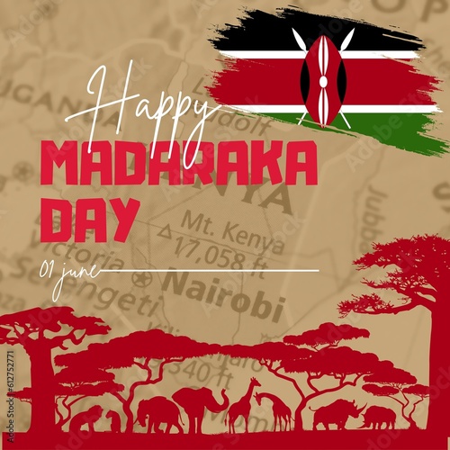 Premium Vector | Happy independence day kenya 1 june