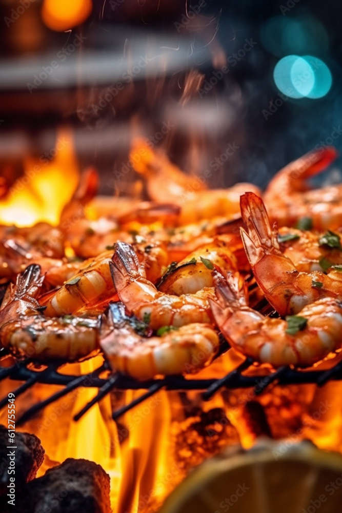grilled shrimp on the grill grilled shrimp on the grill