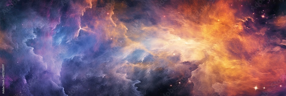 Nebula space stars background