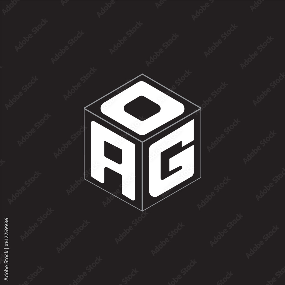 Obraz premium Cube letter logo design with colorful background.