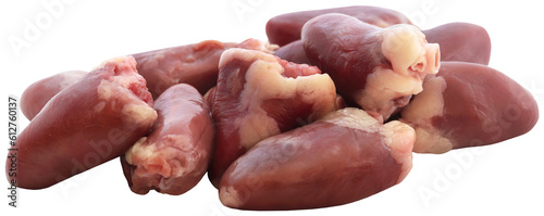 Tableau sur toile Chicken heart fresh organic