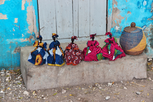 Souvenirs in the village on Fadiouth island, Senegal