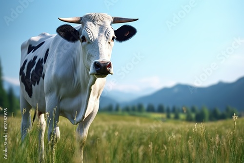 a cow on the farm