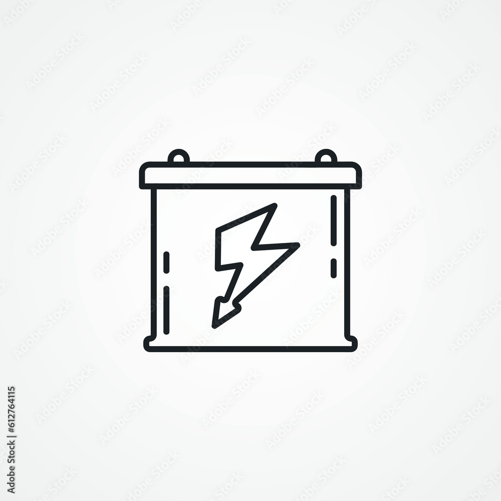 Car Battery Line Icon. car battery line icon Car Battery Line Icon. car battery line icon