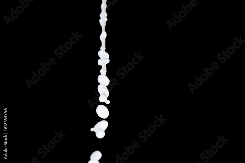 White paint free drops.