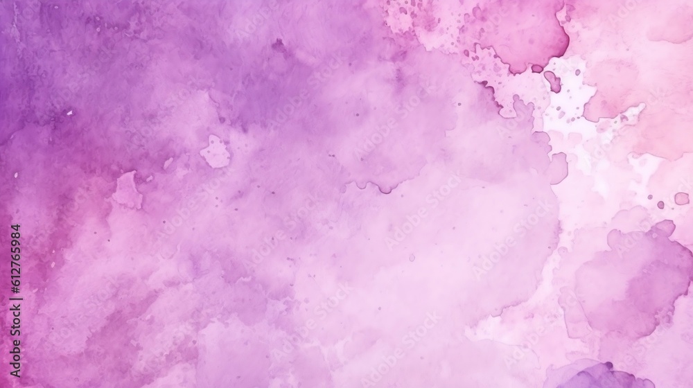 Light violet watercolor background with room for text or image, generative AI