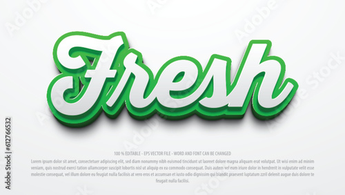 Editable text effect freshness