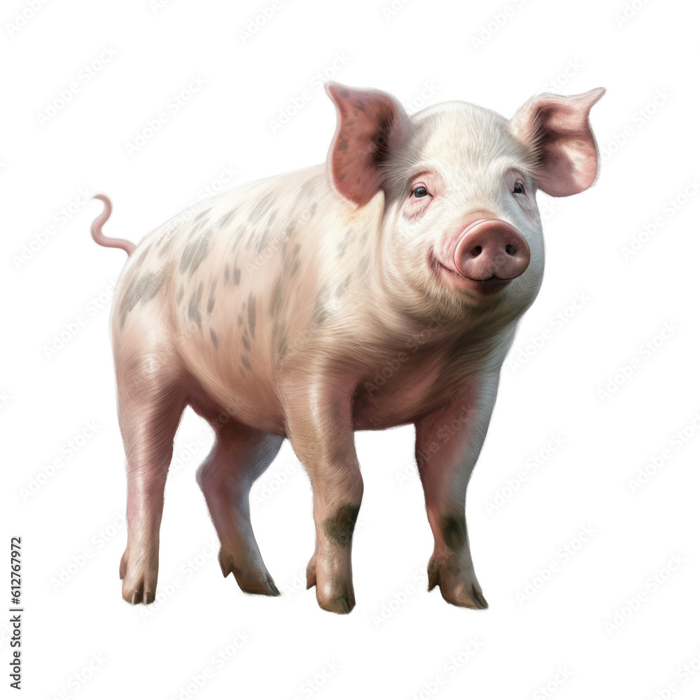 prosiak, wygenerowane przez AI, ilustracja bez tła prosiak, wygenerowane przez AI, ilustracja bez tła