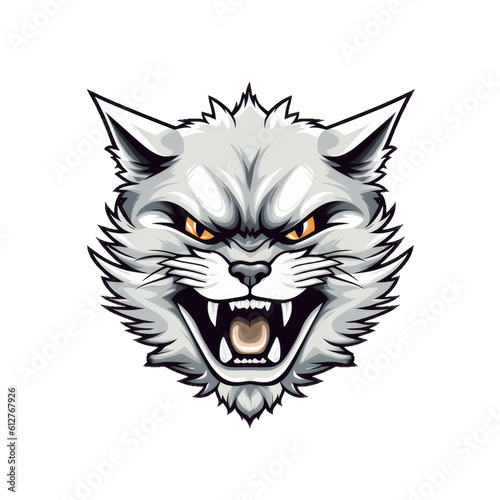 Angry Lynx Wildcat Bobcat Logo Mascot Vector Illustration © Ziyasier