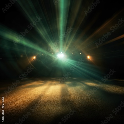 lamp shines with light glare opposite © Ievgen Skrypko