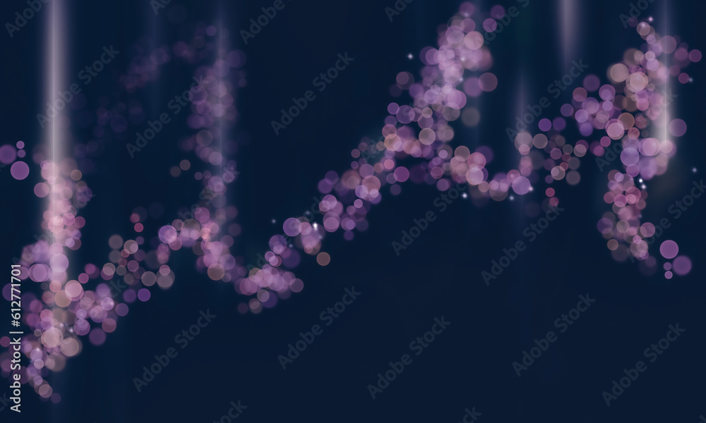 Abstract lights purple blurred background bokeh
