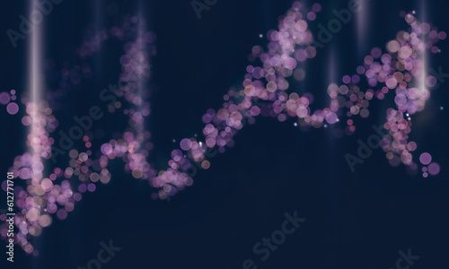 Abstract lights purple blurred background bokeh