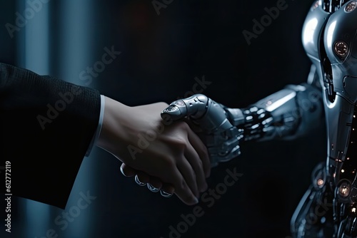 AI Human Handshake