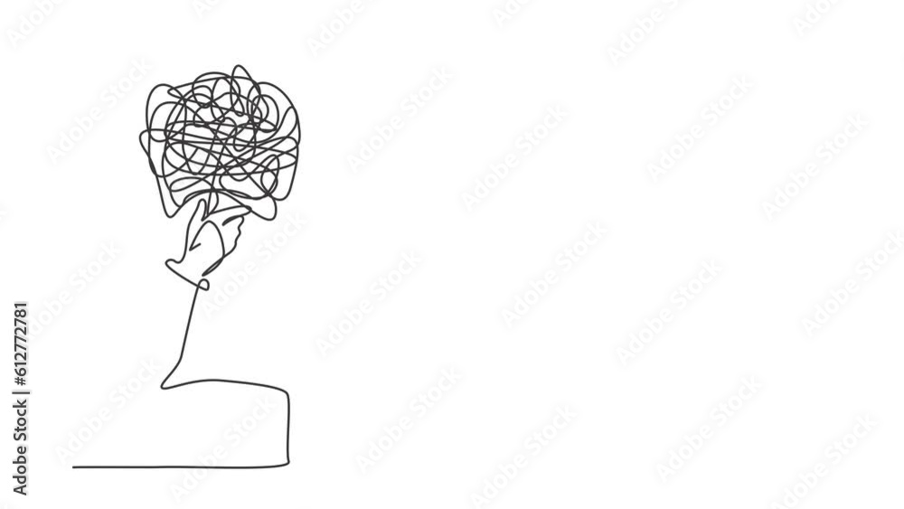 Animated self drawing of continuous line draw robot with round ...