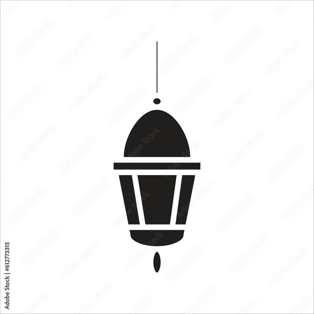 haging lamp vector icon logo template