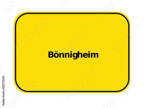 Ortseingangsschild - Bönningheim