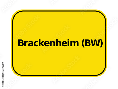 Ortseingangsschild - Brackenheim BW
