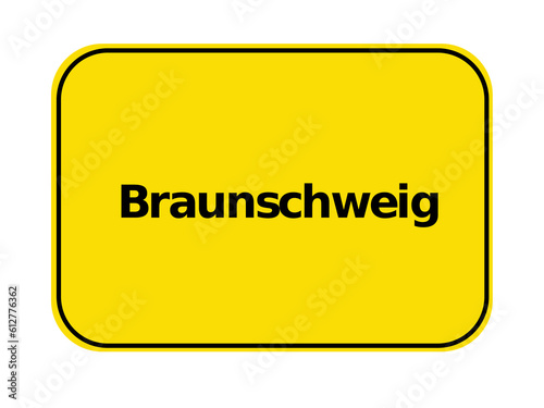 Ortseingangsschild - Braunschweig