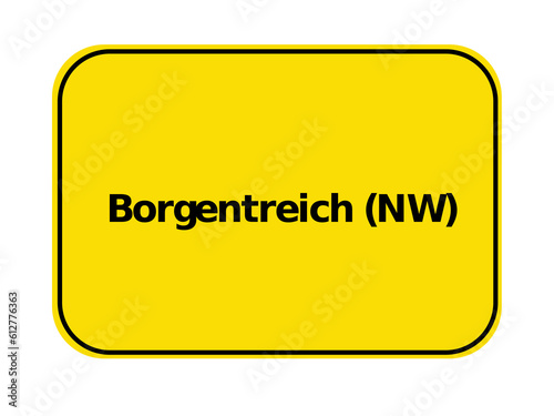 Ortseingangsschild - Borgentreich NW