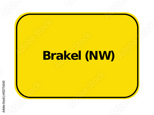Ortseingangsschild - Brakel NW