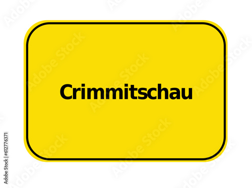 Ortseingangsschild - Crimmitschau 