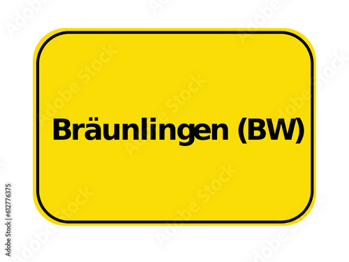 Ortseingangsschild - Bräunlingen BW