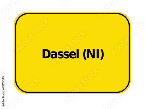 Ortseingangsschild - Dassel NI
