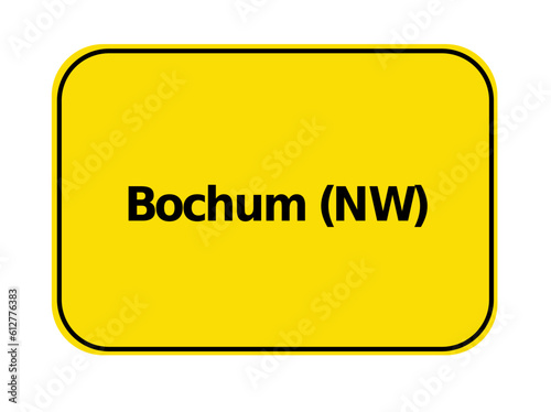 Ortseingangsschild -Bochum NW
