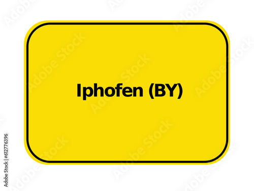 Ortseingangsschild - Iphofen BY