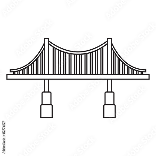 bridge icon vector photo