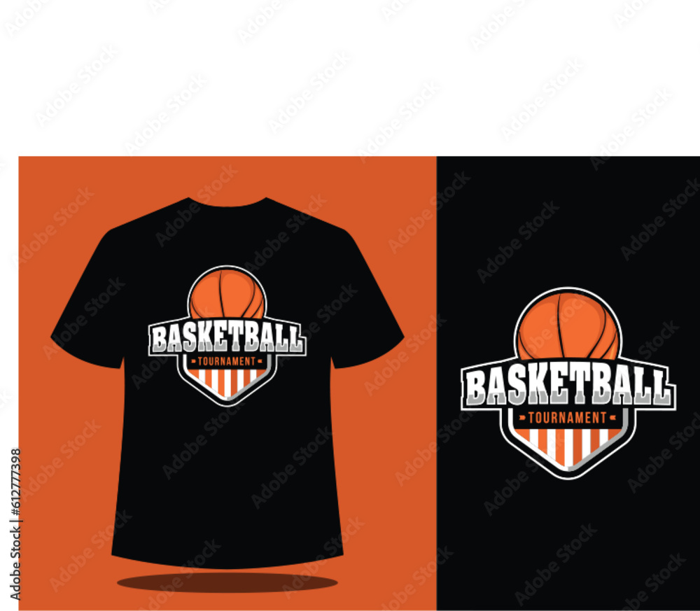 Basketball Sports Vector T-Shirt Design Template Basketball Sports Vector T-Shirt Design Template