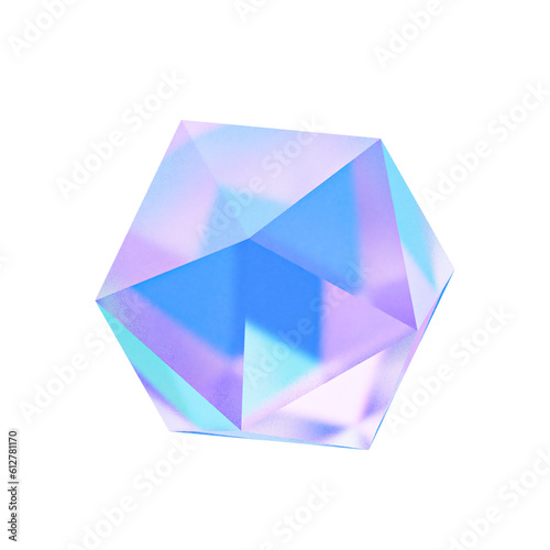 Canvastavla 3D Hologram Crystal