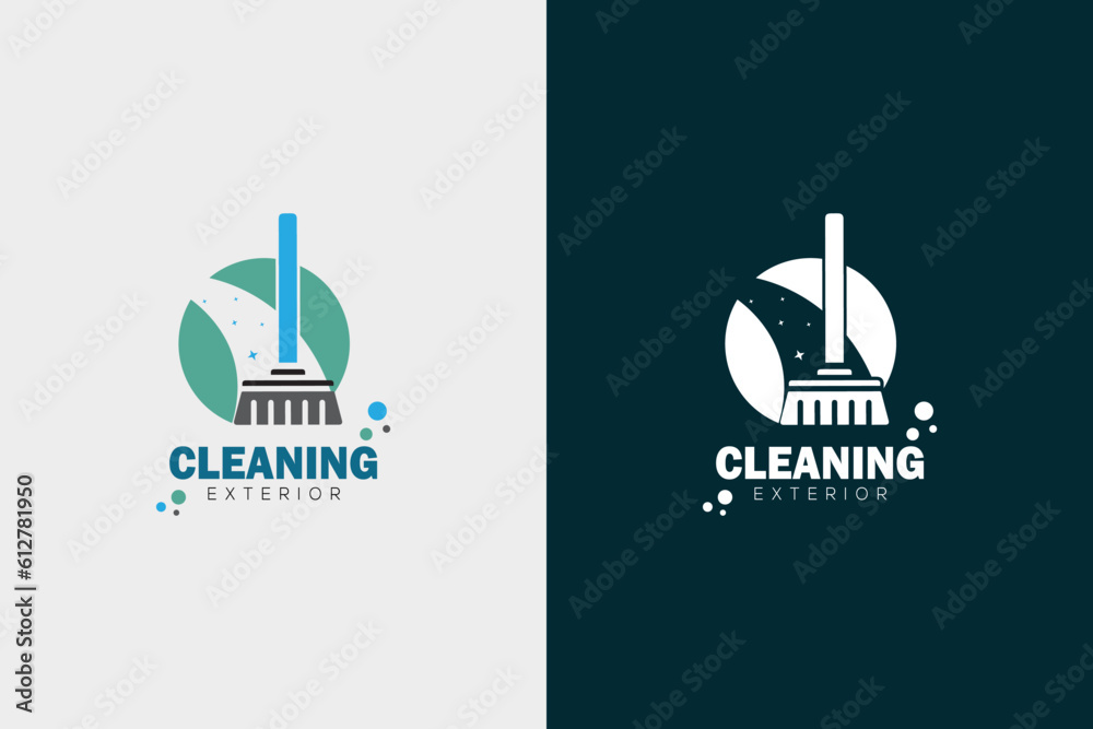 cleaning logo design, clean logo design vector template 