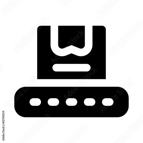 conveyor belt icon for your website, mobile, presentation, and logo design.