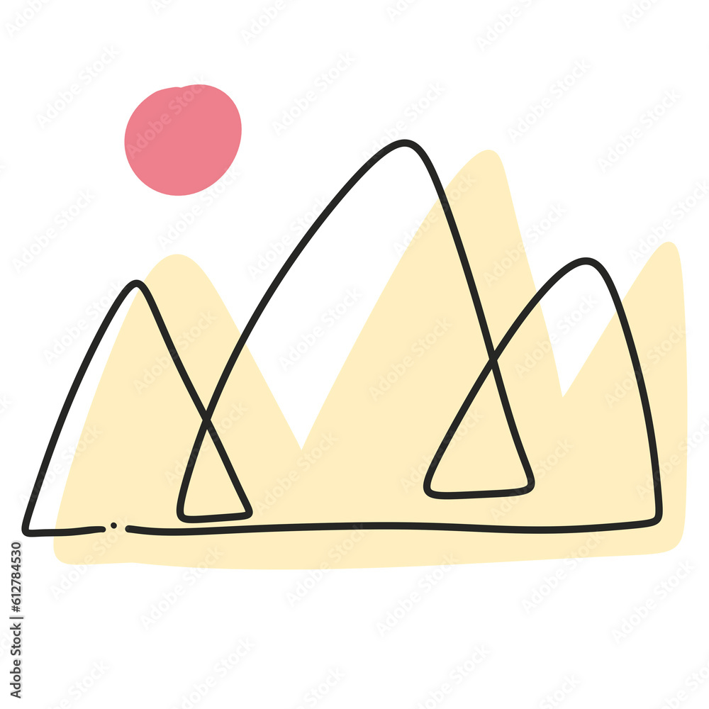 Continue Simple Line and Organic Shape Mountain Continue Simple Line and Organic Shape Mountain
