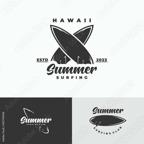 Canvas Print Vector illustration of creative summer design concept