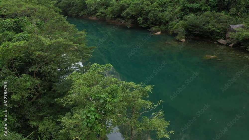 Aerial Phong Nha Ke Bang cave area, Quang Binh, Vietnam
