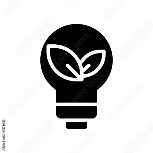 Control of power generation black glyph icon. Alternative sources and nature care. Green energy for planet. Silhouette symbol on white space. Solid pictogram. Vector isolated illustration