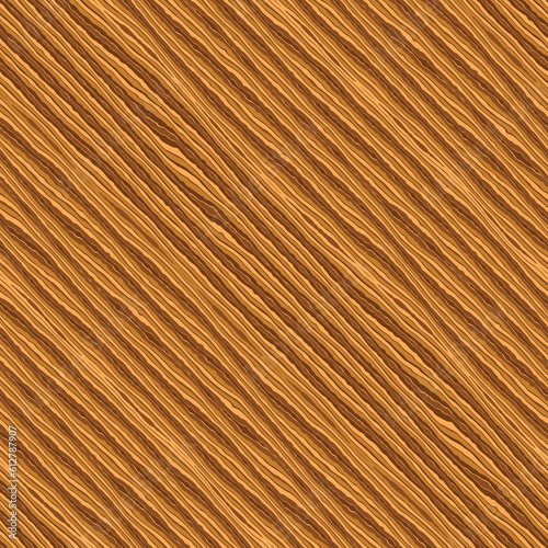 Tonal Brown Wood Grain Textured Diagonal Striped Pattern