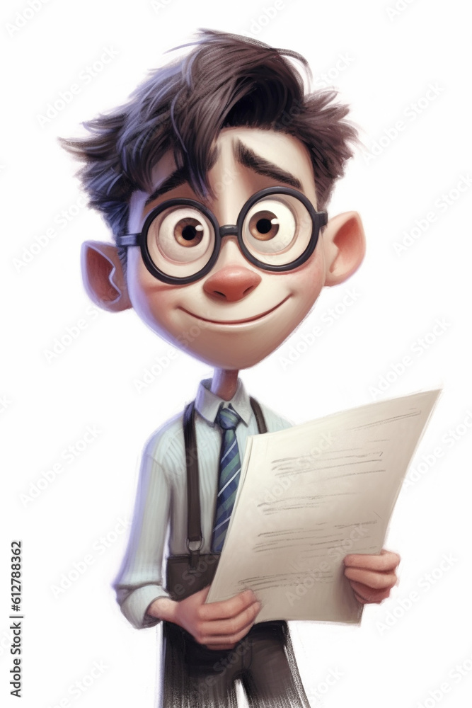 nerd boy , Generative AI nerd boy , Generative AI