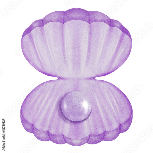 Obraz na płótnie Shell and pearl