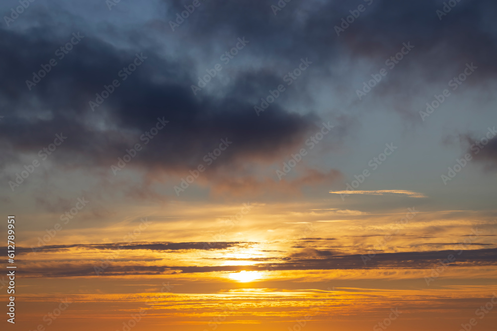 Beautiful sky with cloud before sunset Beautiful sky with cloud before sunset