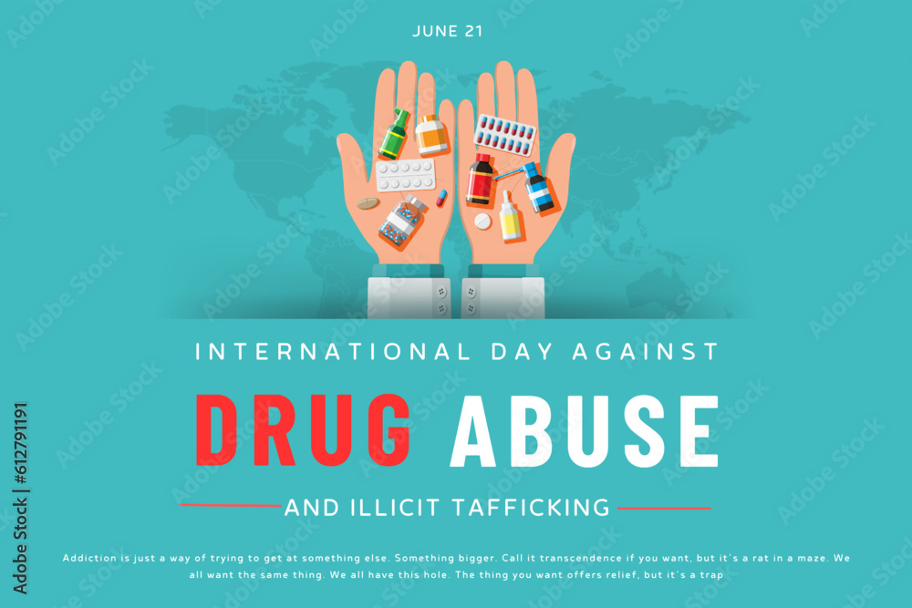 International day against drug abuse and illicit trafficking background ...