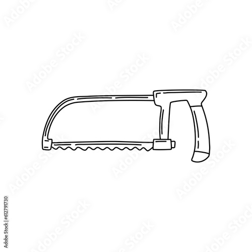 Vector hand drawn jigsaw isolated on white background